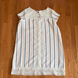 Stripe and Lace Shift Dress